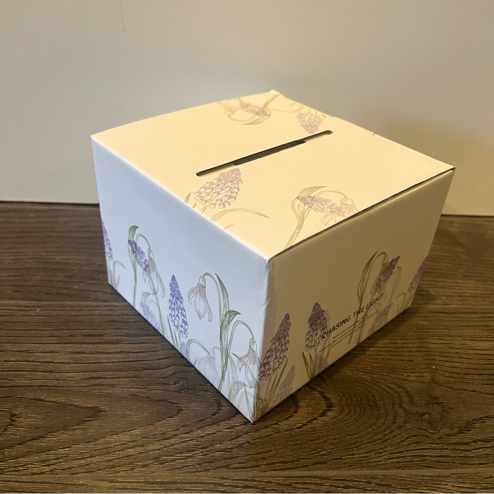 Floral Mug and Saucer Set with Purple Accents with box - Picture 11 of 11